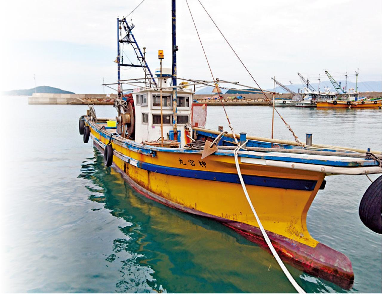 庵治港的漁船有令您想起電影《在世界中心呼喚愛》嗎?