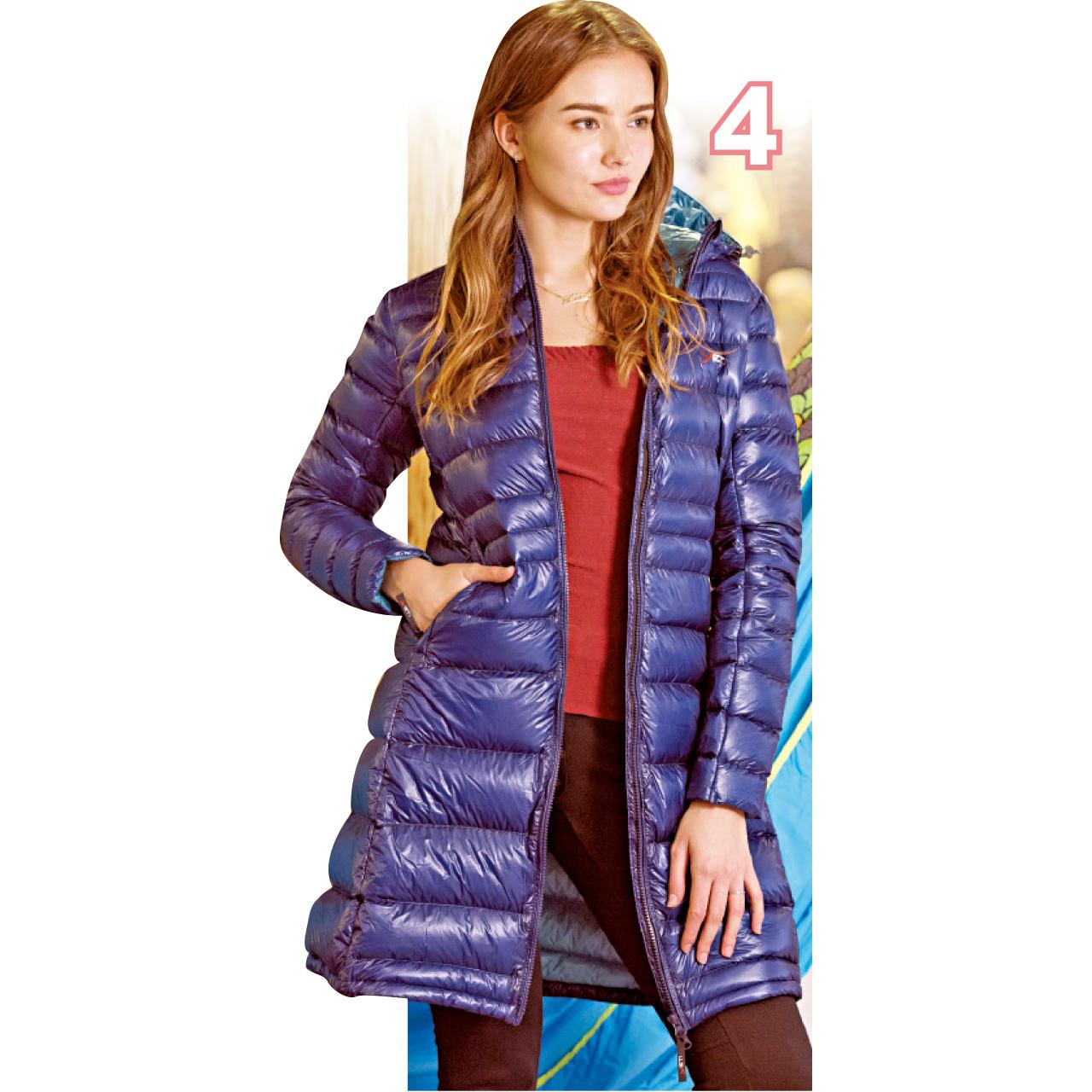 4.來自德國YETI的超輕超暖羽絨,收腰剪裁,女士穿上身便沒有沉甸甸的肥腫感覺。