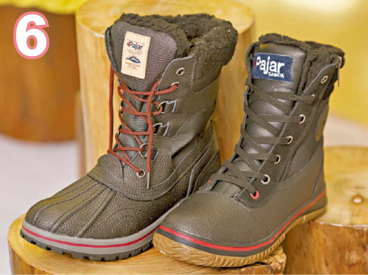 6.加拿大國民雪靴Pajar選用意大利山羊皮毛,防水防雪,可抵禦攝氏零下74度嚴寒,舒適耐用,加國人視它為雪靴中的「勞斯萊斯」。