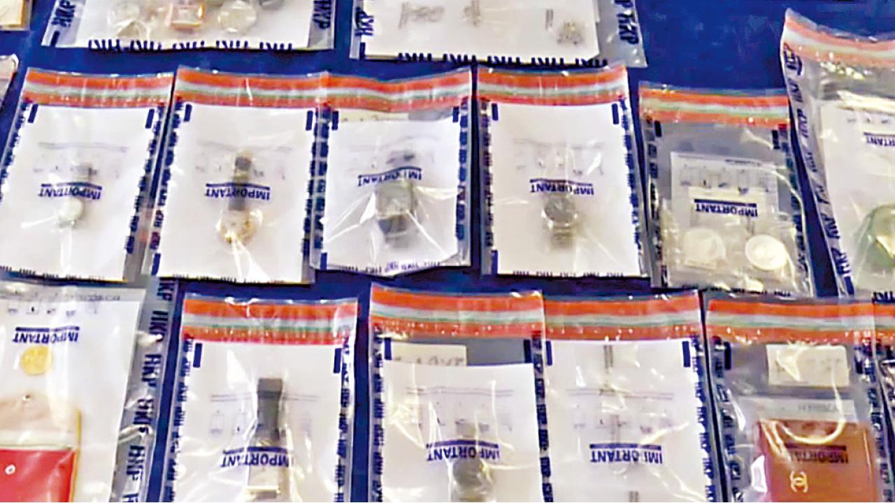 警起獲500萬元贓物。