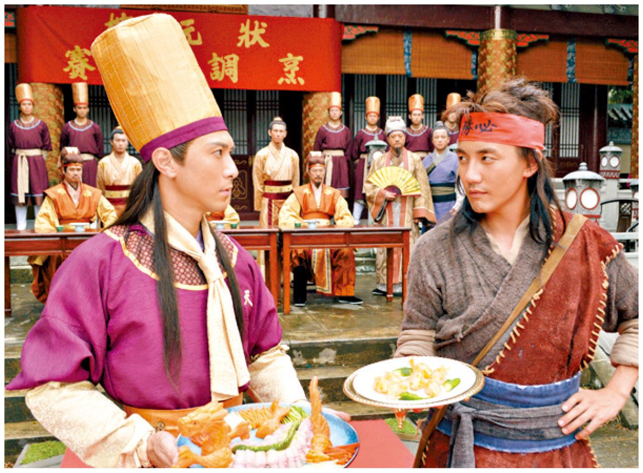 蓋兆天(左)與丁一山(右)由稱兄道弟到再三反目,最終兄弟情如何,得看下星期結局。