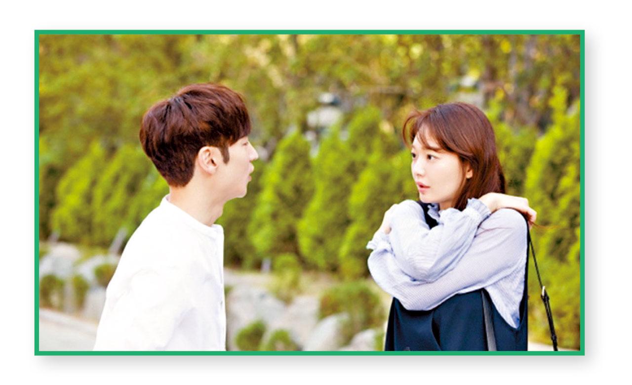 劇中擁有超能力的李帝勳(左)遇上意料之外的申敏兒。