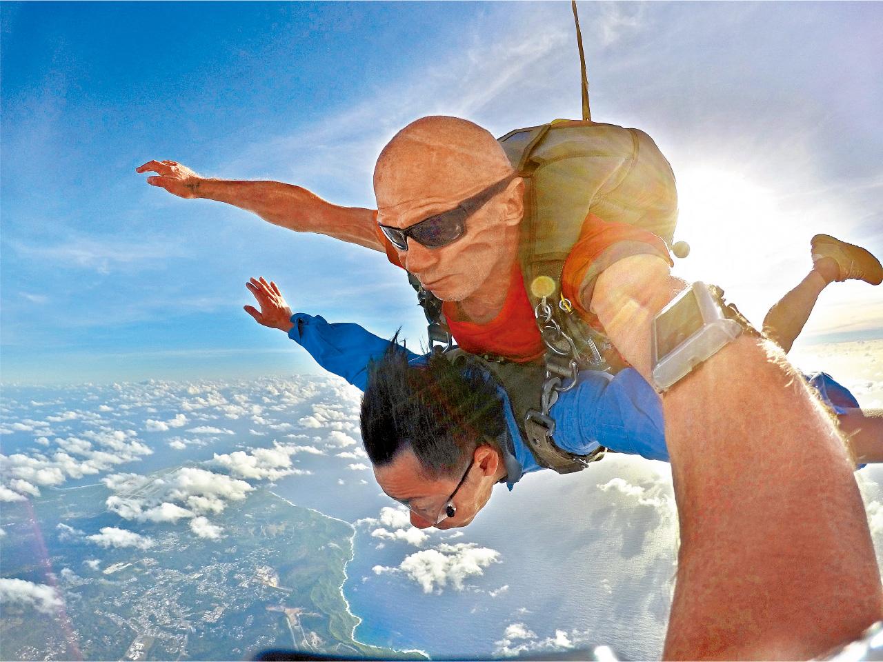 在4,200米高空自由轉動,「一生人應試一次」的驚險奇妙。