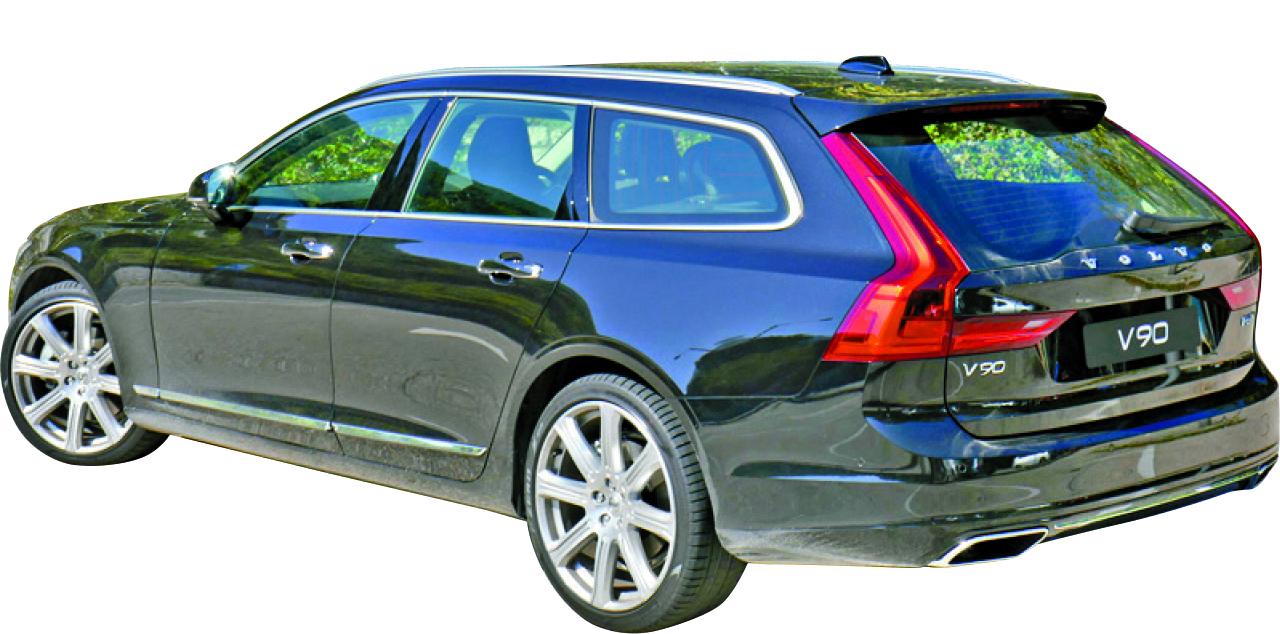 V90外形流麗比例感勻稱,是同級中最吸引的旅行車。