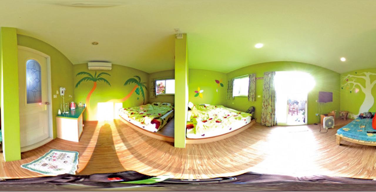 房間各有主題特色。