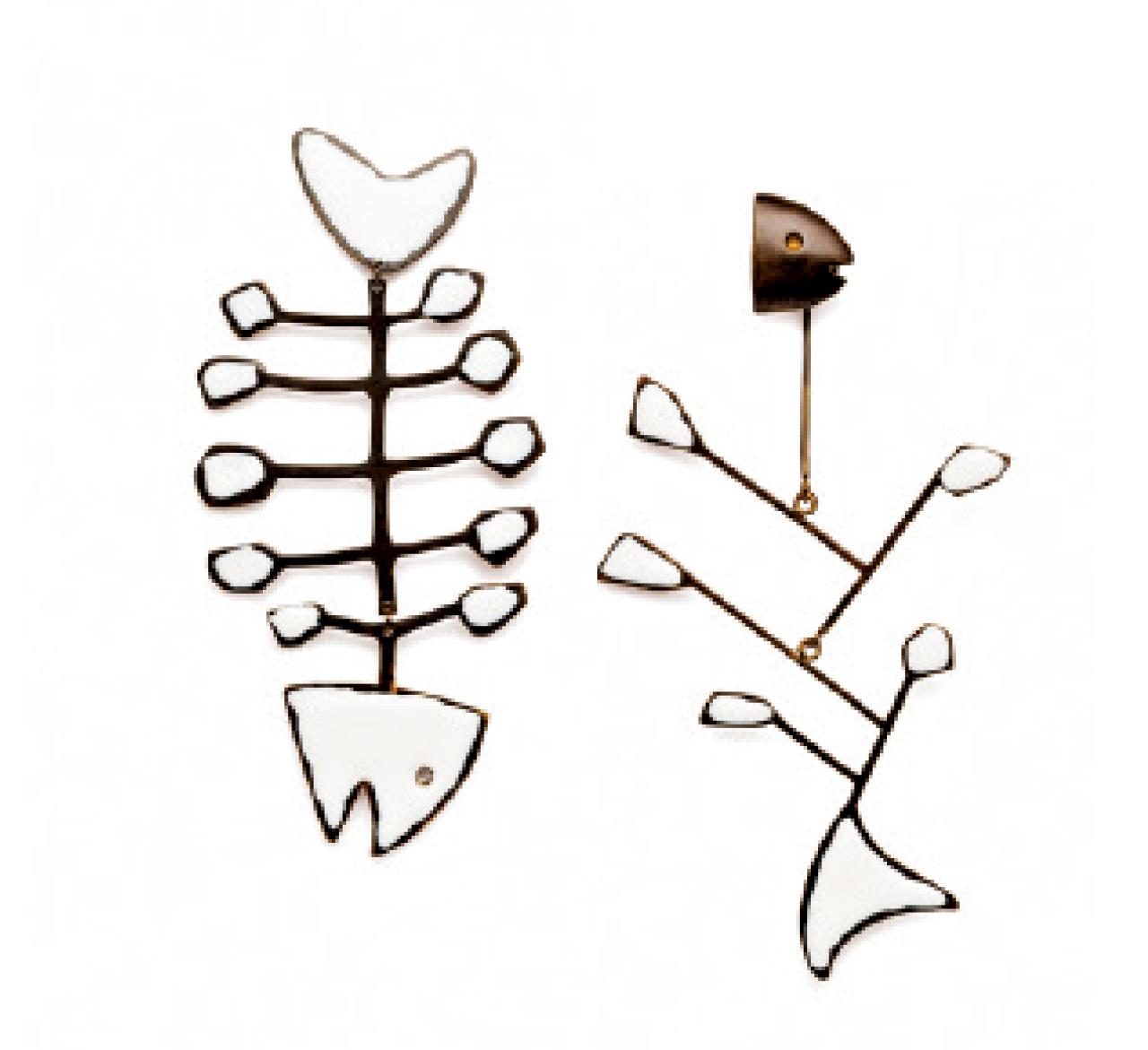 Fish Mismatched Earrings $1,880