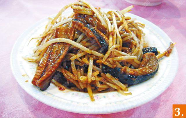 3. 炒鱔糊$35,鱔脆,芽菜爽,正!