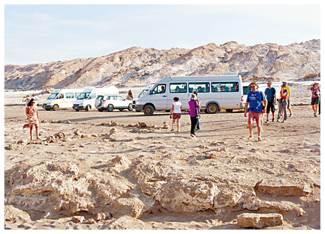 景點內主要用小汽車做交通工具。