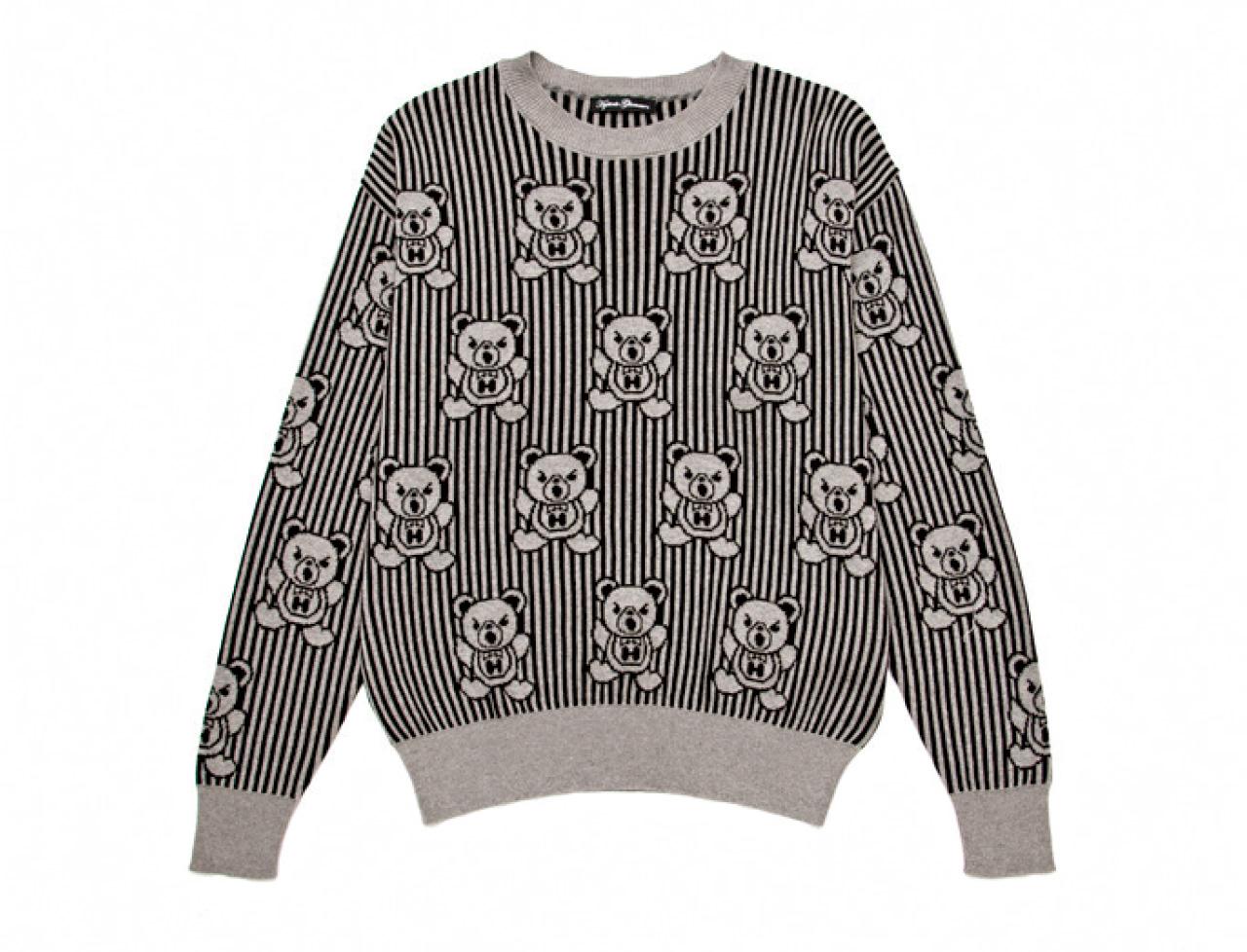 黑灰條子bear bear monogram sweater $1,999(A)