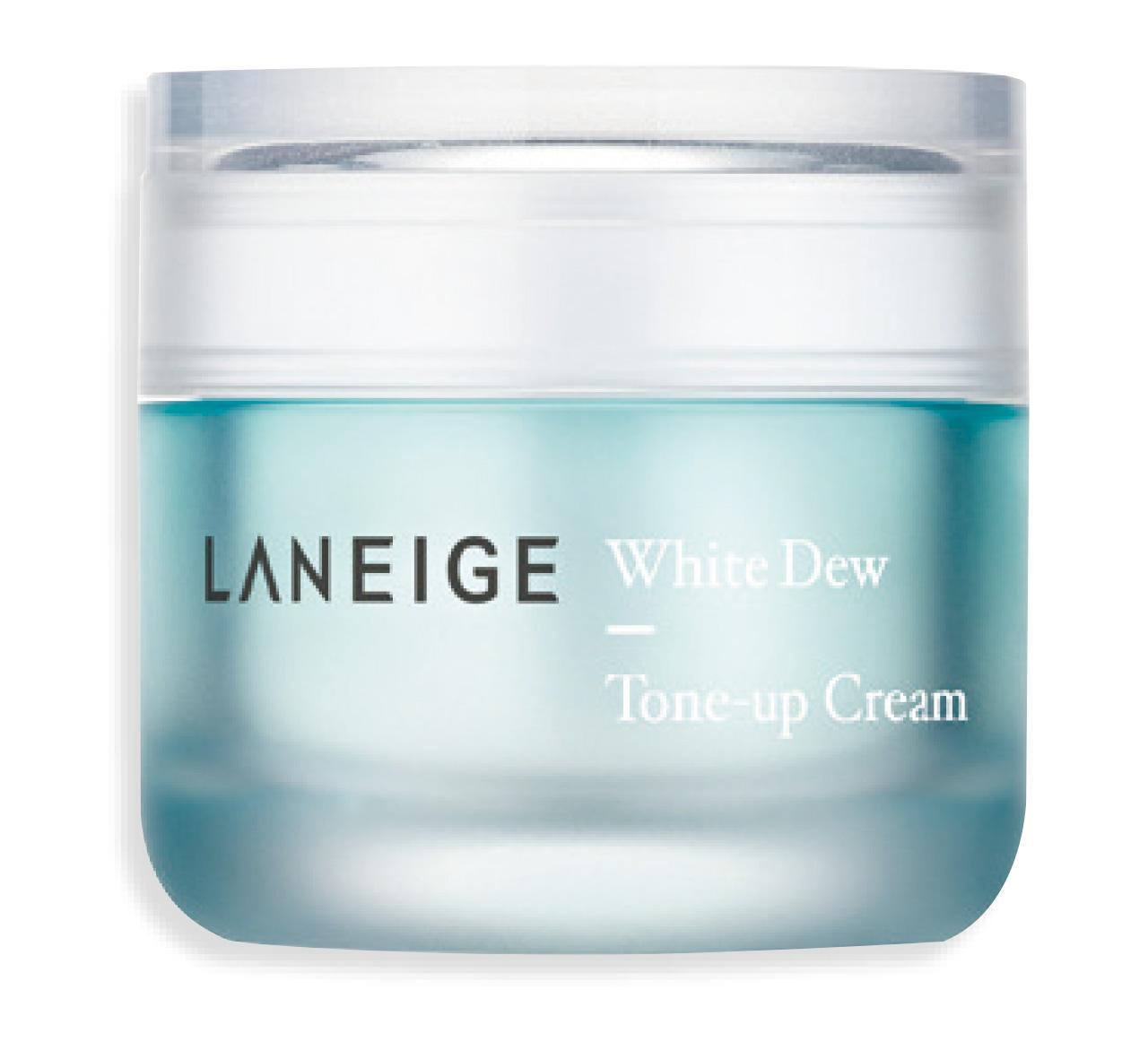 LANEIGE White Dew Tone-up Cream $275/50ml(g)
結合美白成分三白草、松露酵母及維他命B5,萃取自植物的海藻糖及棉子糖能為肌膚補充水分,即時調亮膚色。