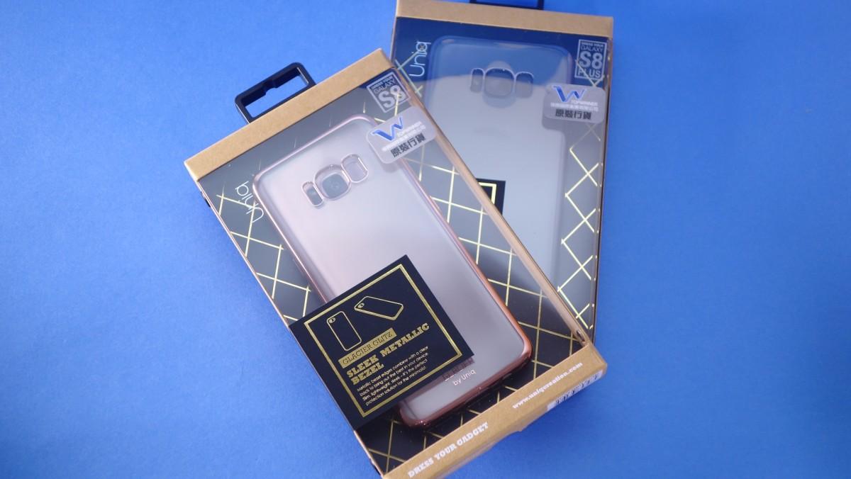 Glacier Glitz金屬框邊半透明軟套。