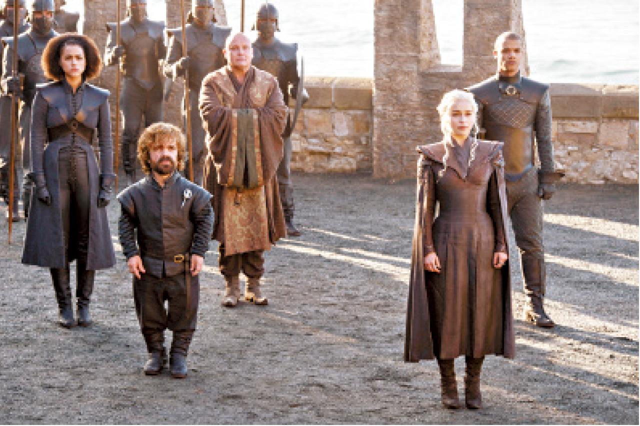 Dany squad團伙,有龍媽及Tyrion,粉絲們估計所在地是龍族據點Dragonstone。