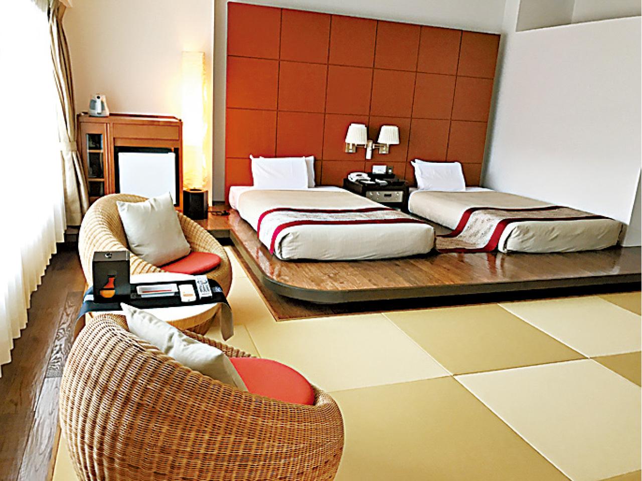 榻榻米與洋式雙床兼備。