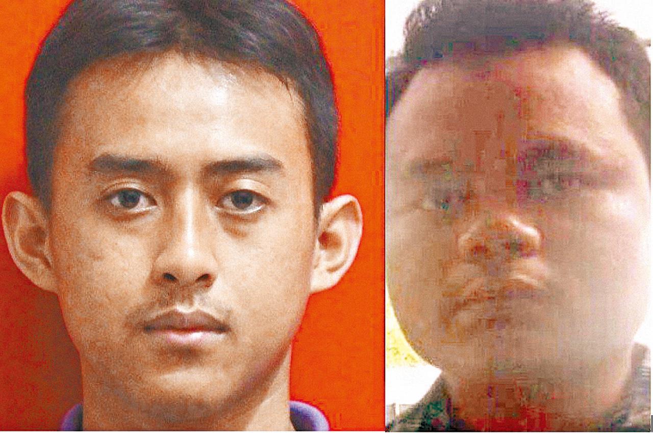 疑犯沙蘭(左)及索利興(右)。