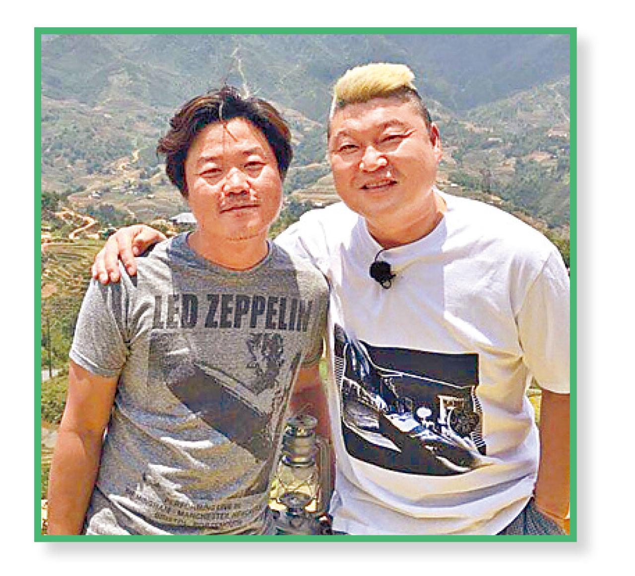 羅PD(左)與姜虎東(右)合作多年。