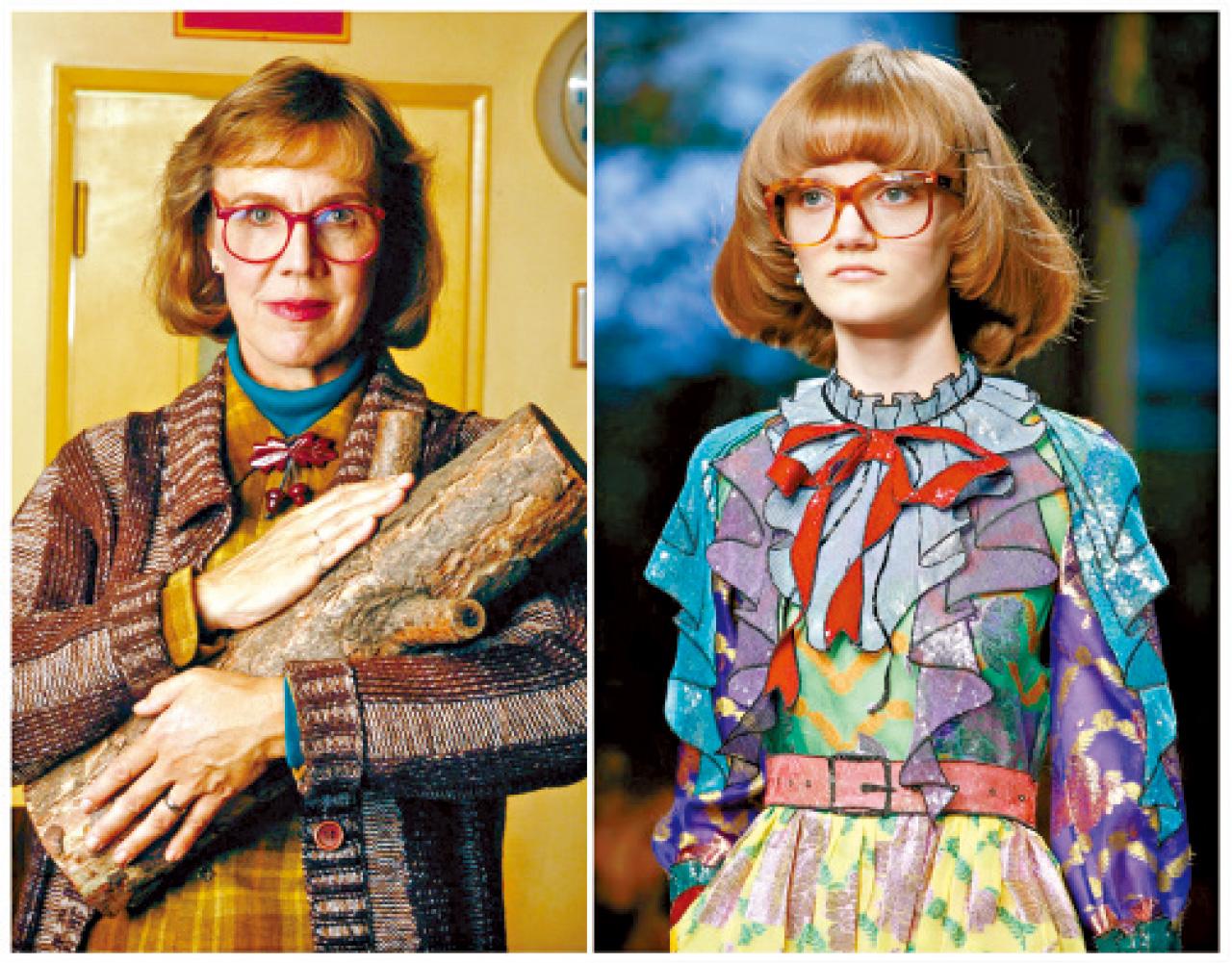 《Twin Peaks》
Log Lady及Gucci SS16