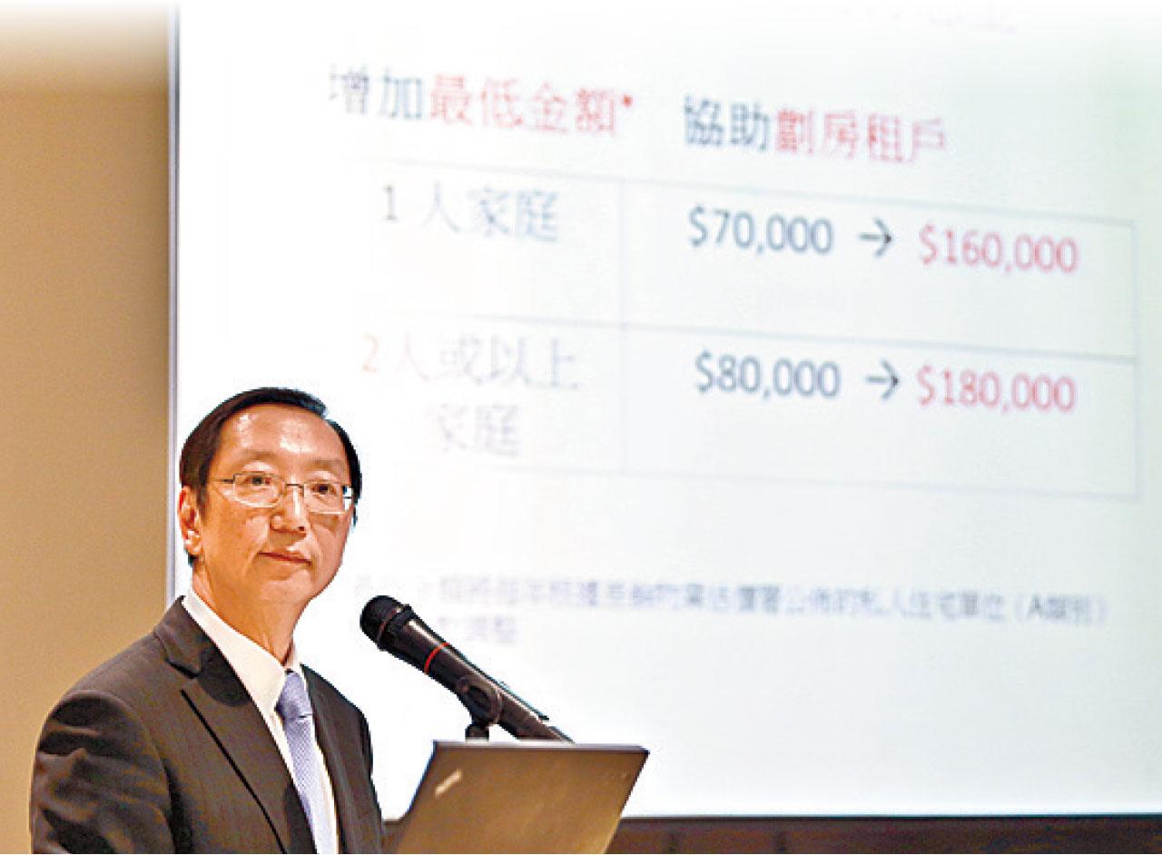 黃偉權表示,市建局財政可應付額外支出。(莊振邦攝)