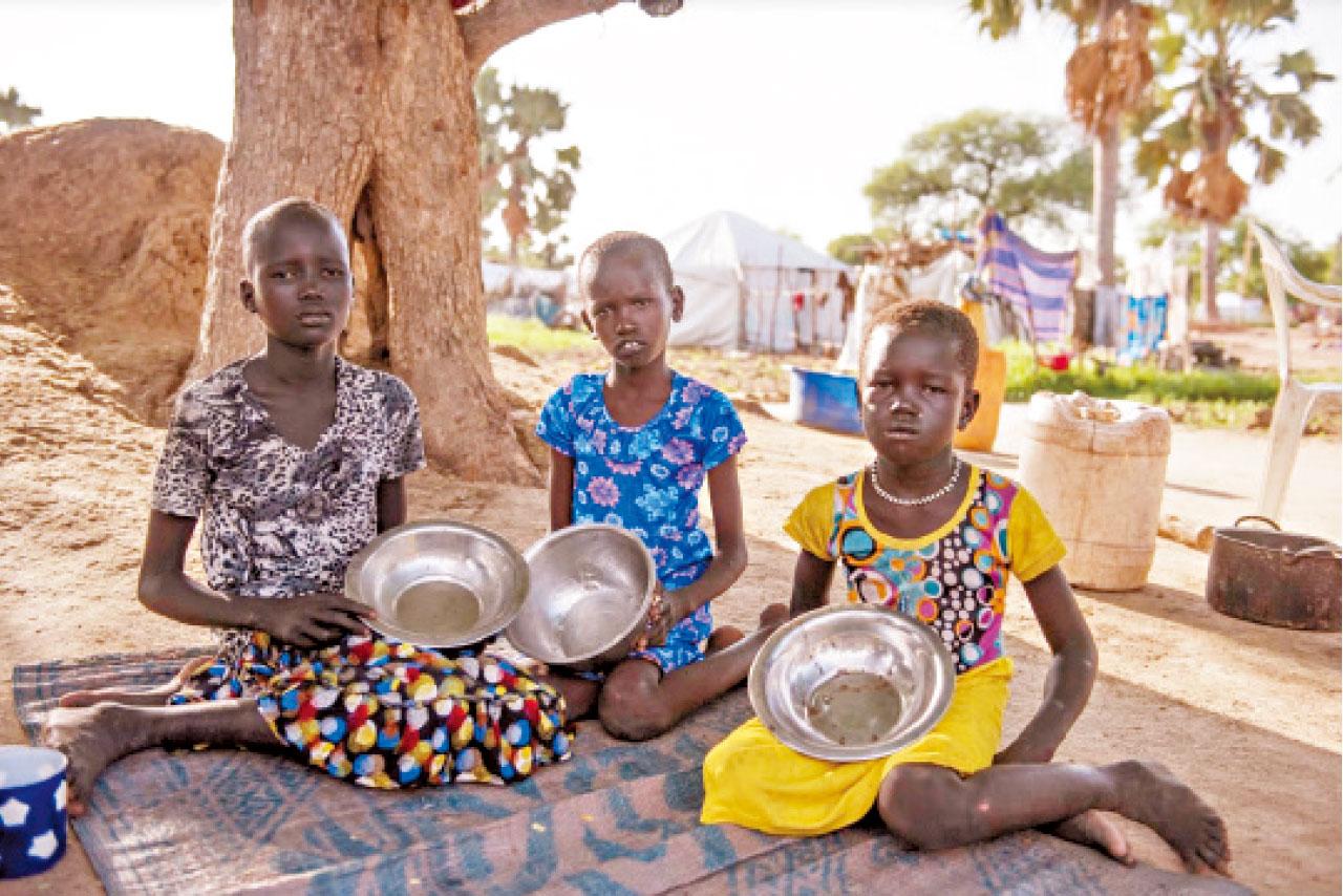 南蘇丹居民面臨三餐不繼的苦況。