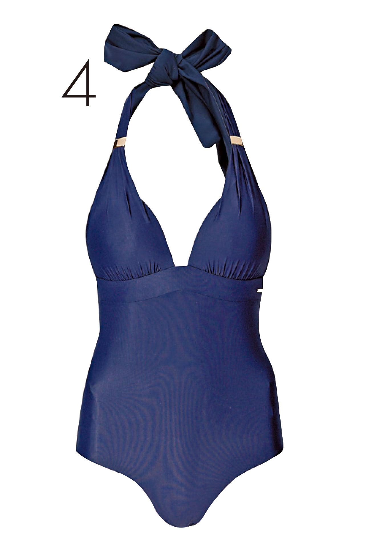 4. 背後繫一個大蝴蝶結,即使是深藍色泳衣添上一份少女可愛感覺。($599,Marks & Spencer)