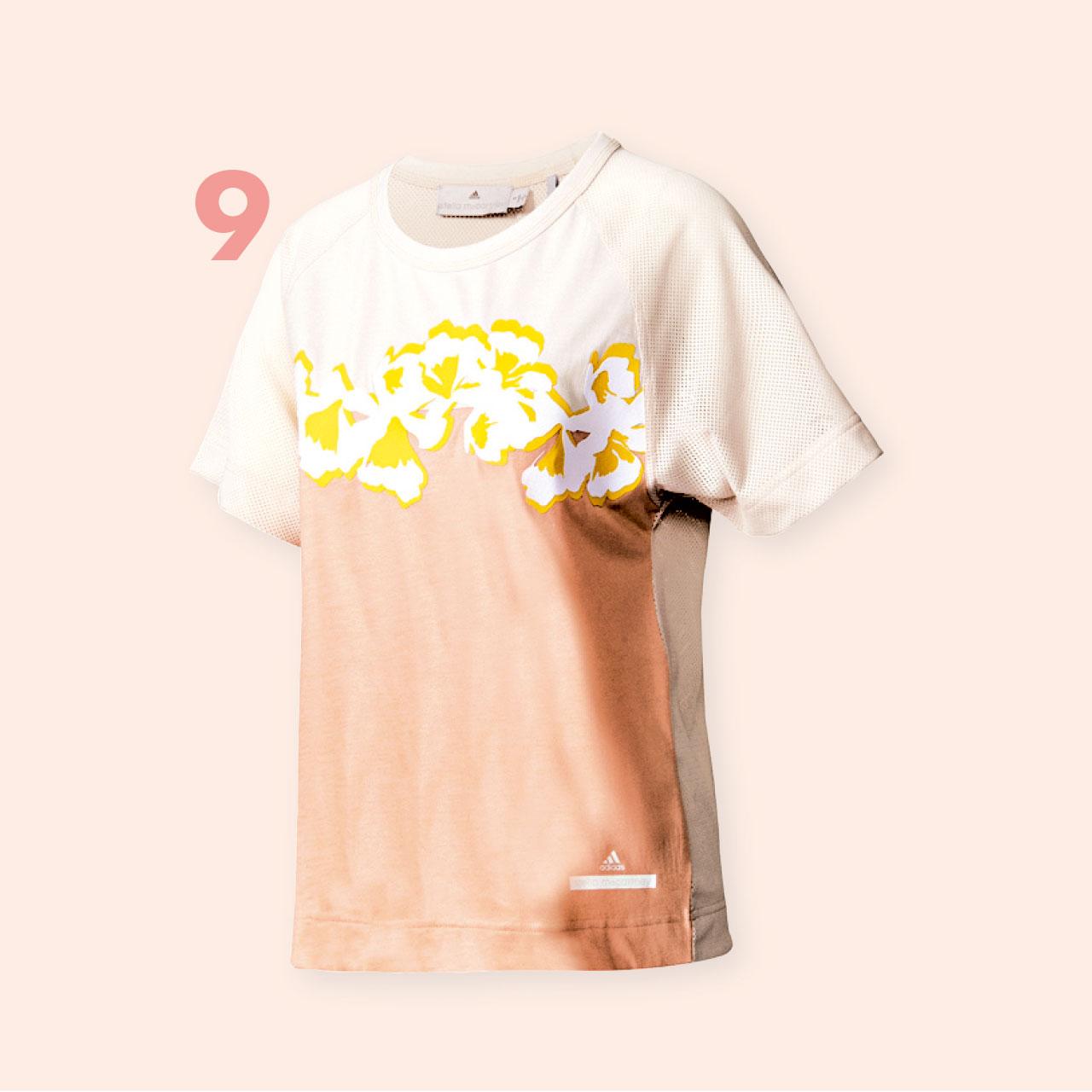 9.無縫網面運動tee,穿著時份外舒適,既可是運動專用的上衣,亦是夏日外出的透心涼之選。($600,adidas by Stella McCartney)