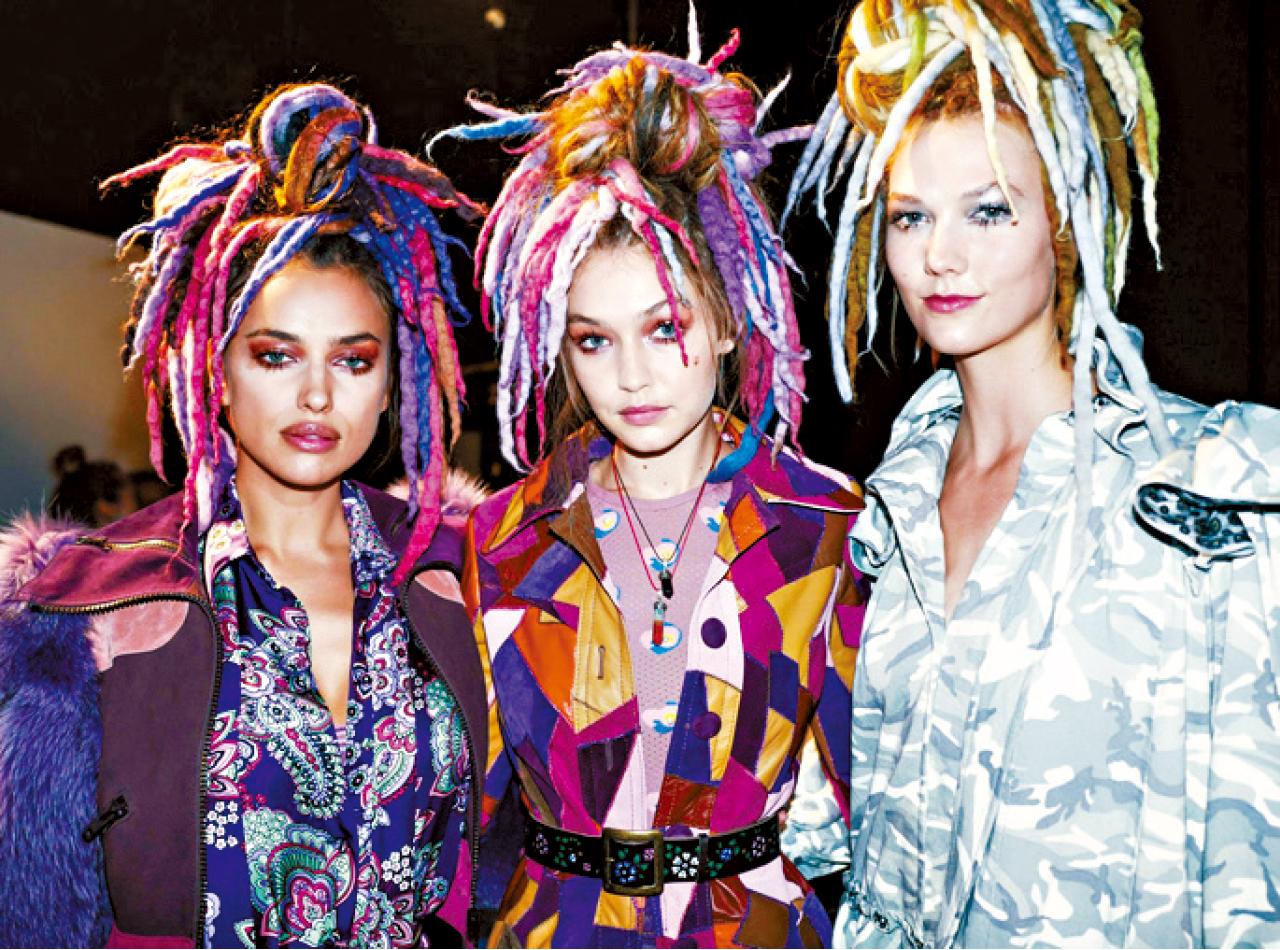Marc Jacobs 17春夏dreadlock頭。