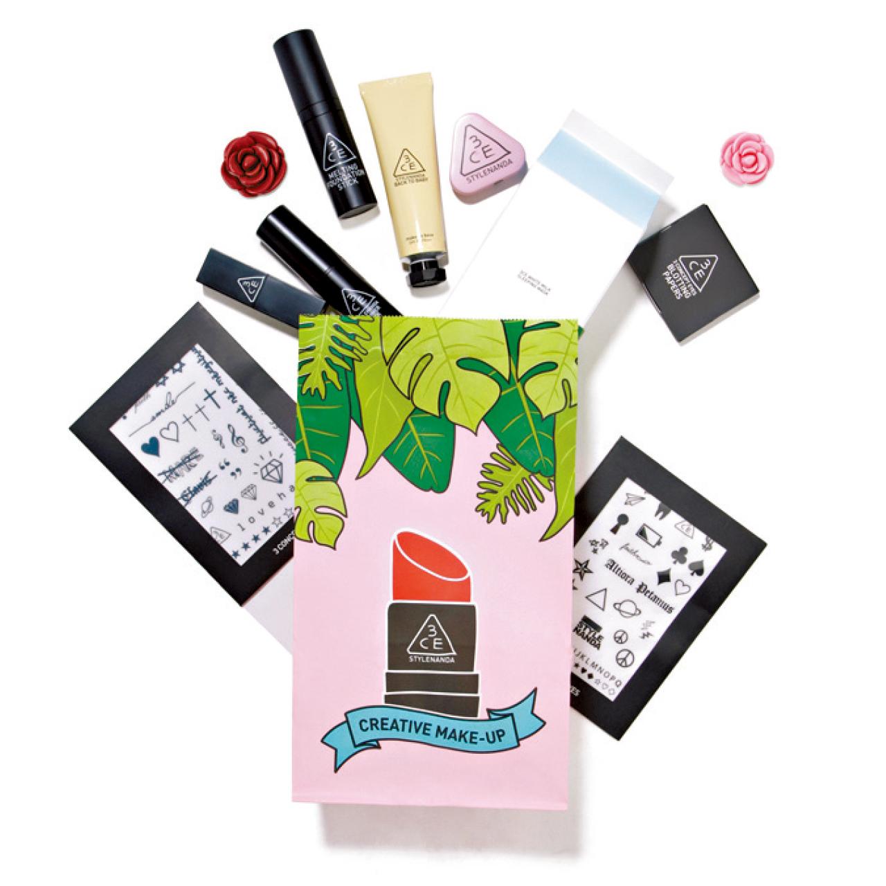 STYLENANDA Pink Hotel特別推出限量120個3CE Lucky Bag,粉絲們絕對不能錯過。$189 (內含3CE產品總值$366至$506)