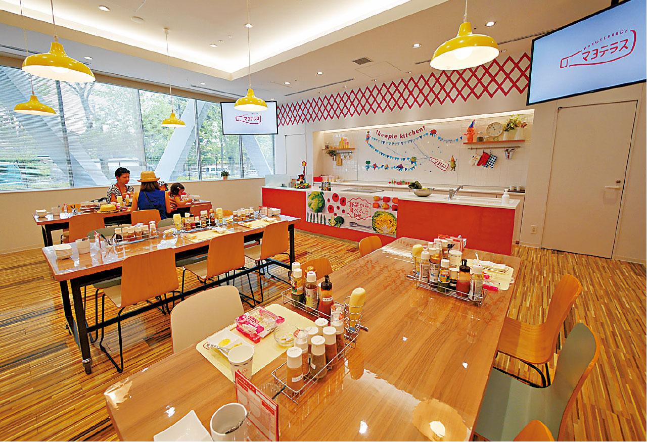 Kewpie Kitchen,即是試吃中心,工場會提供沙律菜給你試吃。