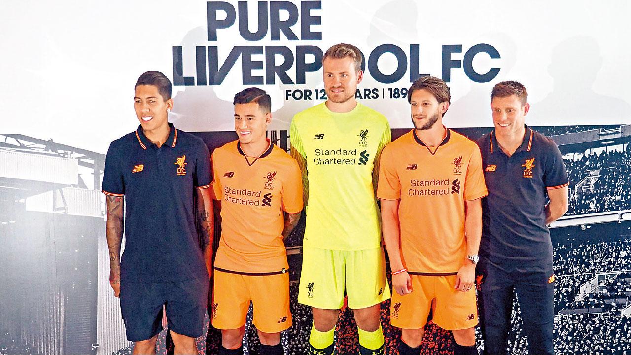 紅軍5星出席球衣發布會。(何勁聰攝)