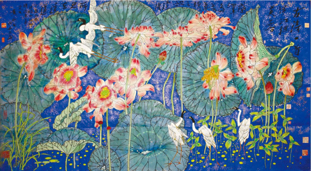 花鳥–黃永玉《涉江採芙蓉》