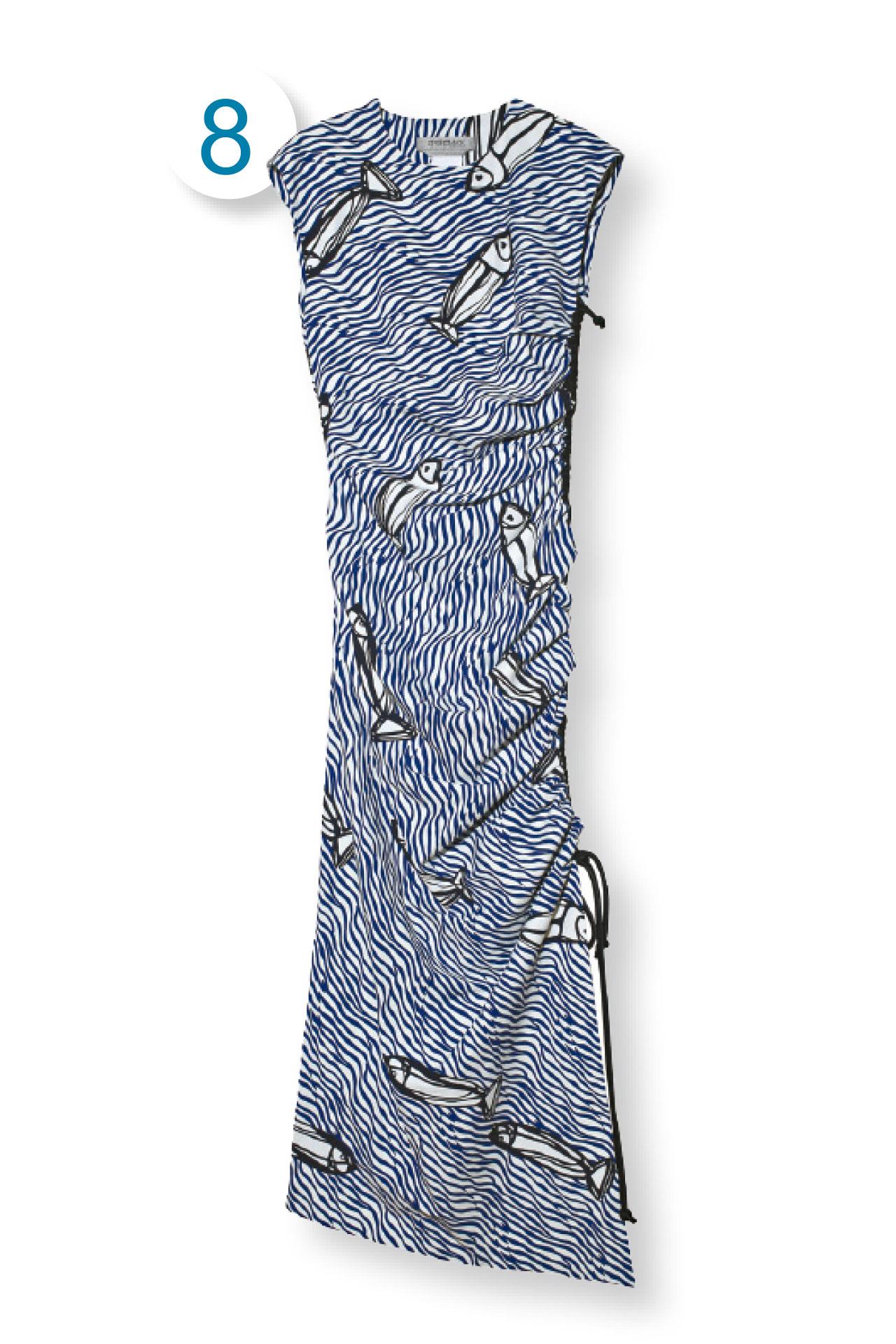 8. 背心長裙$8,080,上面的魚兒圖案恍如在海中浮游,感覺生動又透心涼。(d)