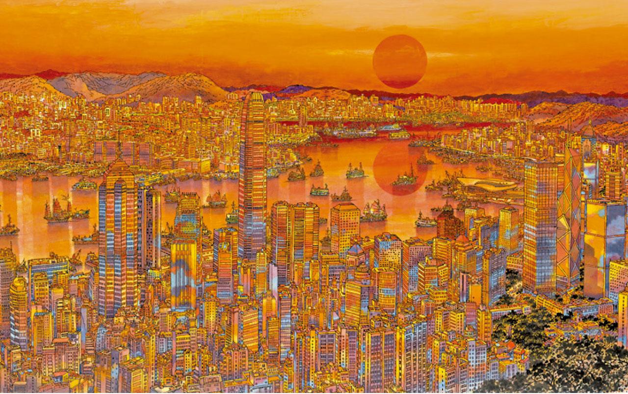 《紅日光輝耀香江》