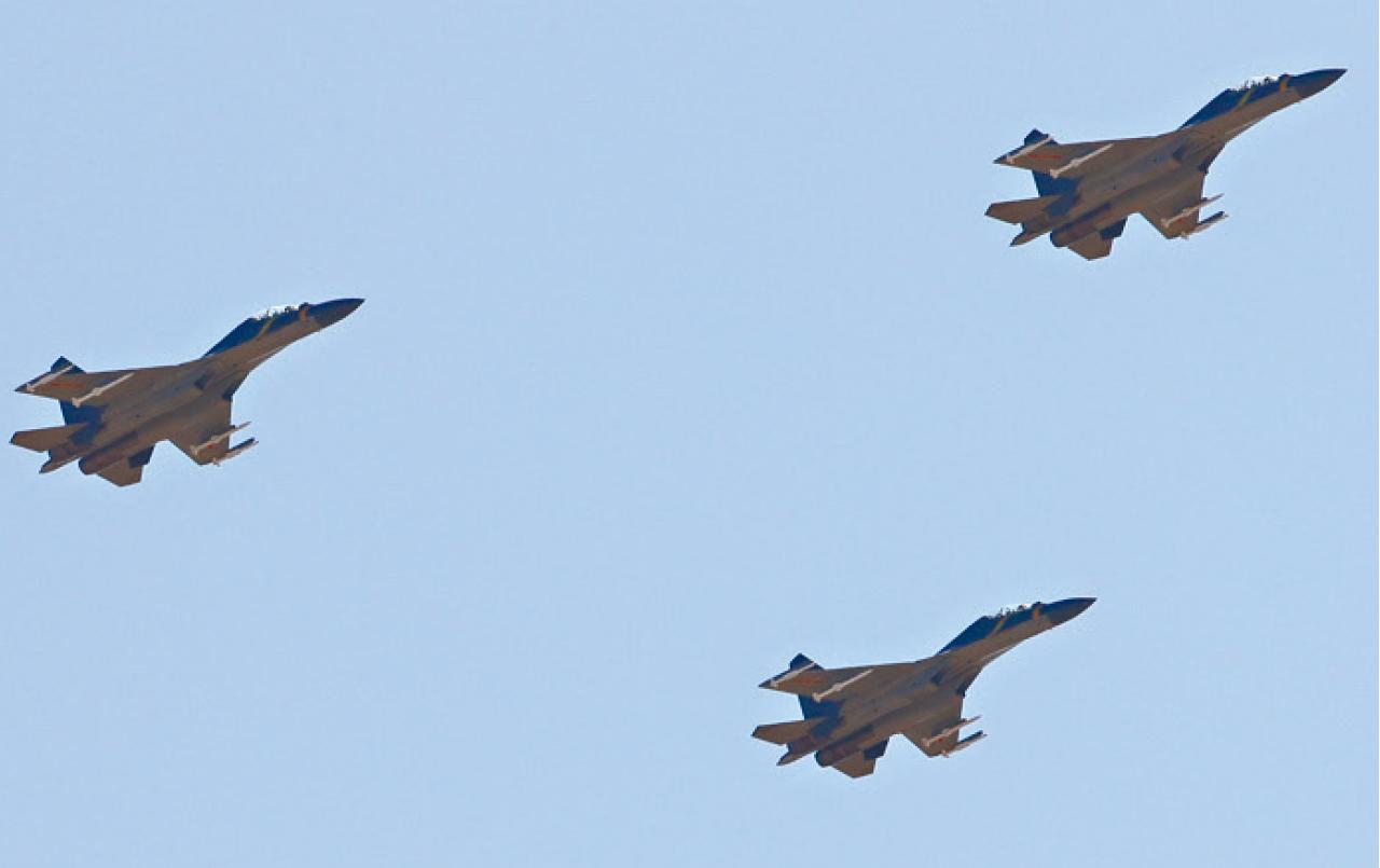 殲16戰機。(中新社)