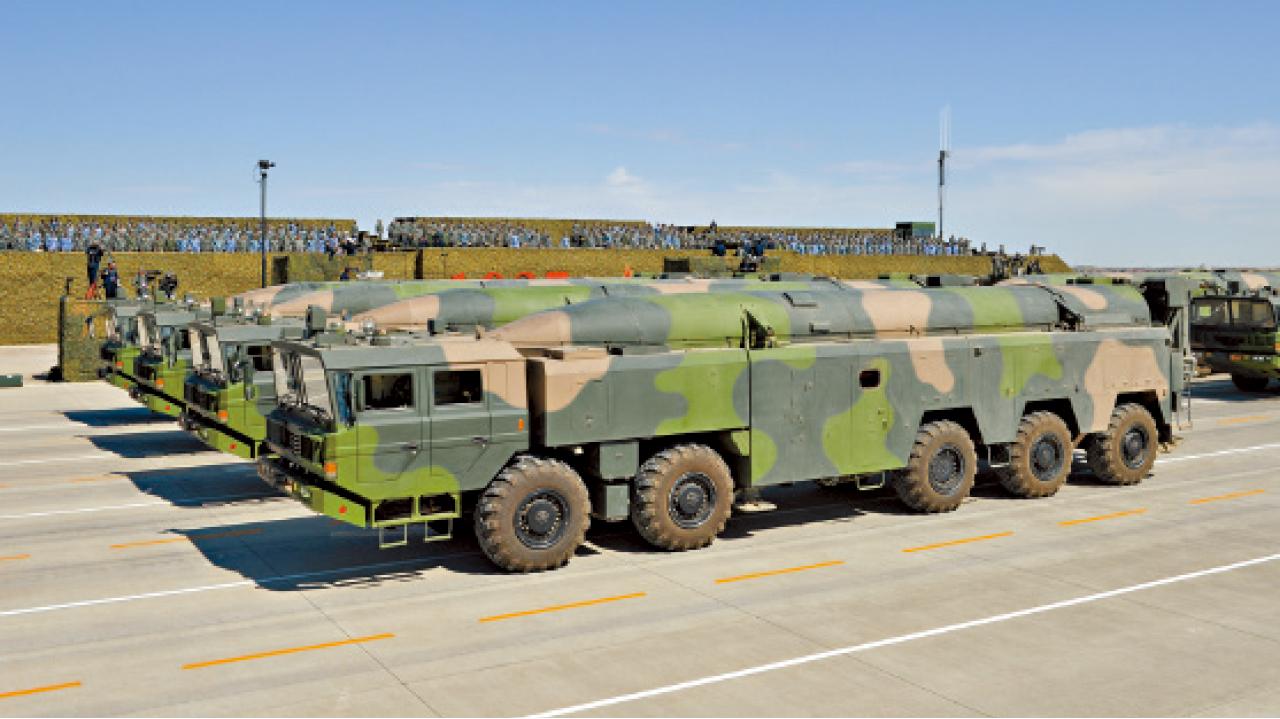 東風16。(中新社)