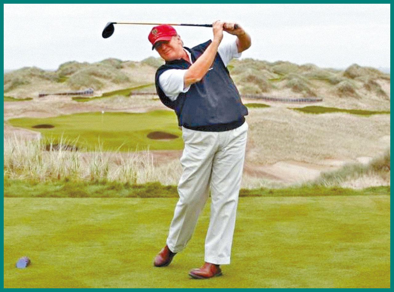 特朗普幾乎每個周末離開白宮打高爾夫球。(互聯網)