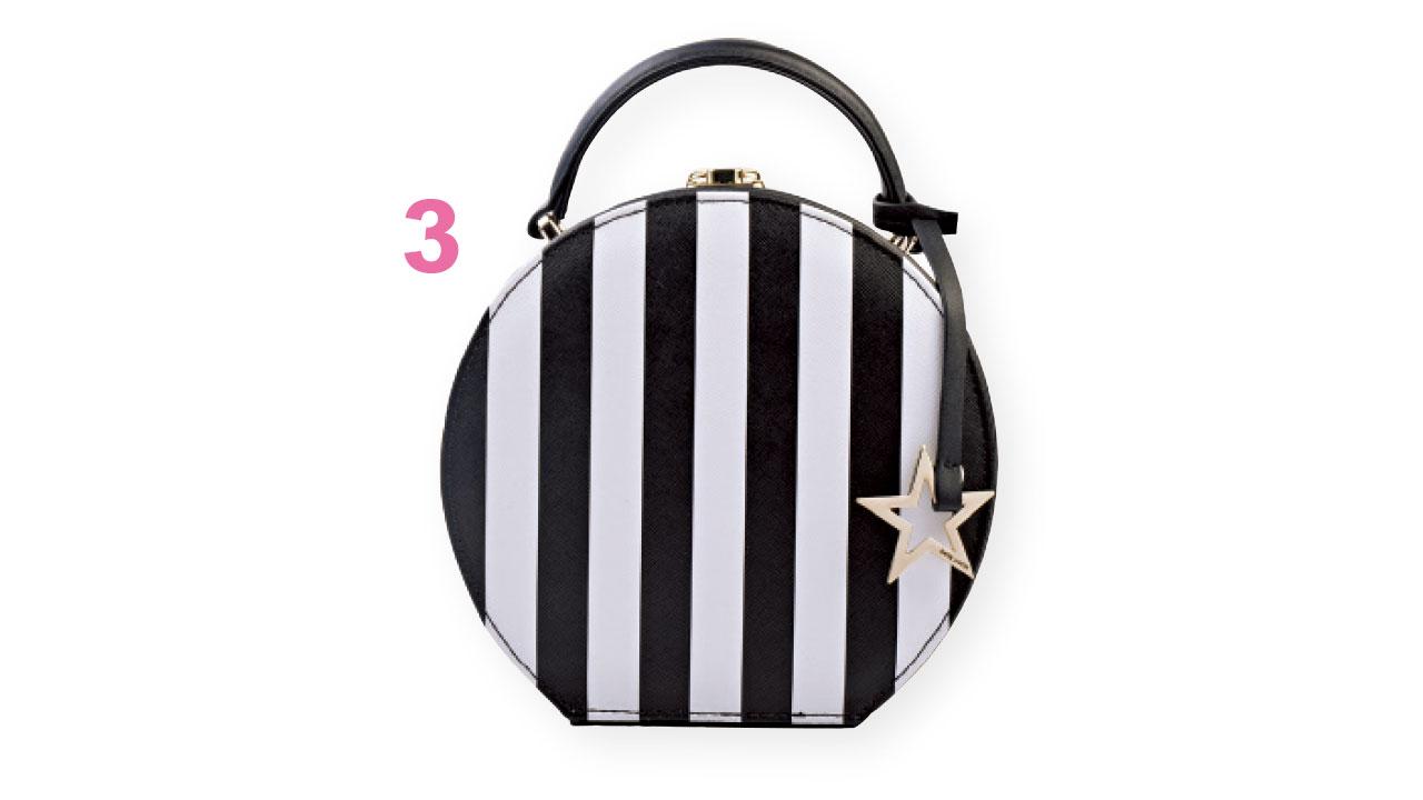 3.KATIE JUDITH黑白色條紋hand bag 原價:$699 折扣價:$200