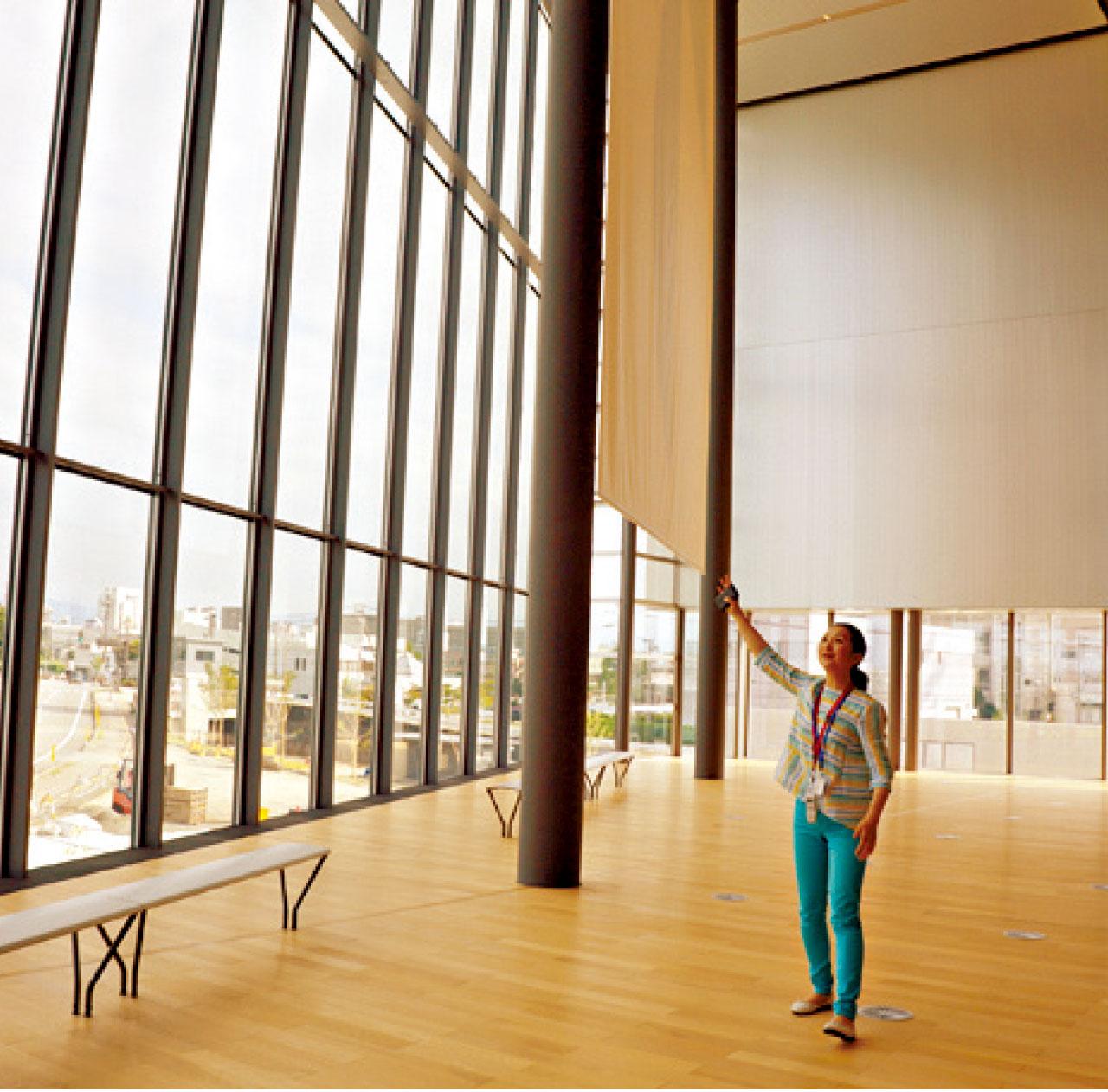 11米玻璃幕牆可欣賞四季美景。