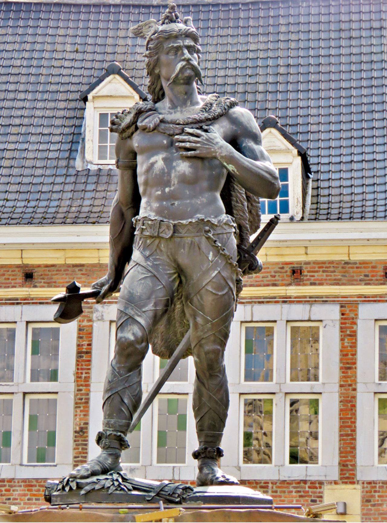 比利時民族英雄安比歐瑞克斯雕像。