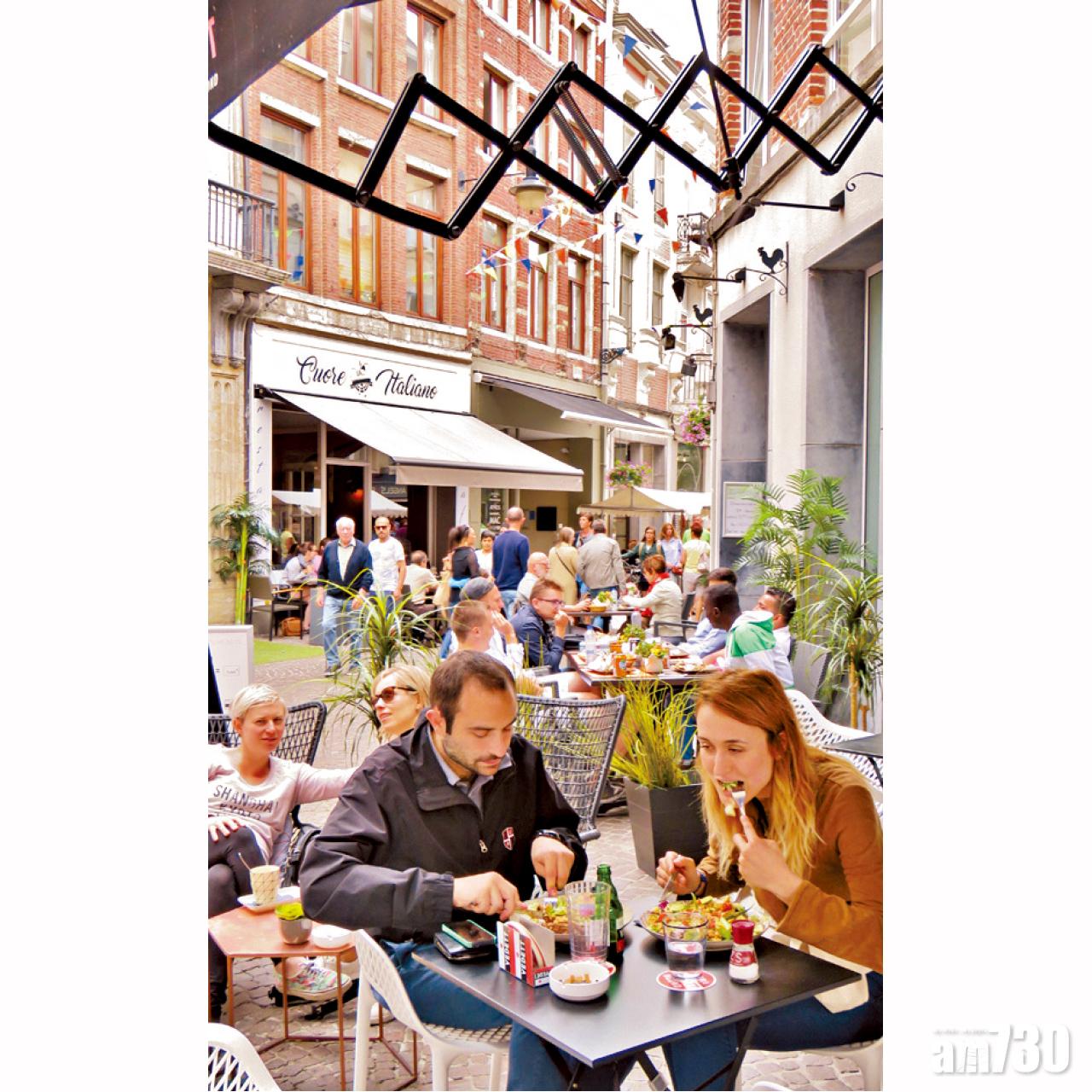 滿布全城的雅緻餐廳。