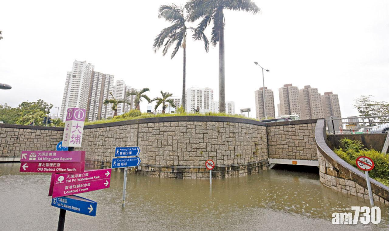 隧道變「水塘」