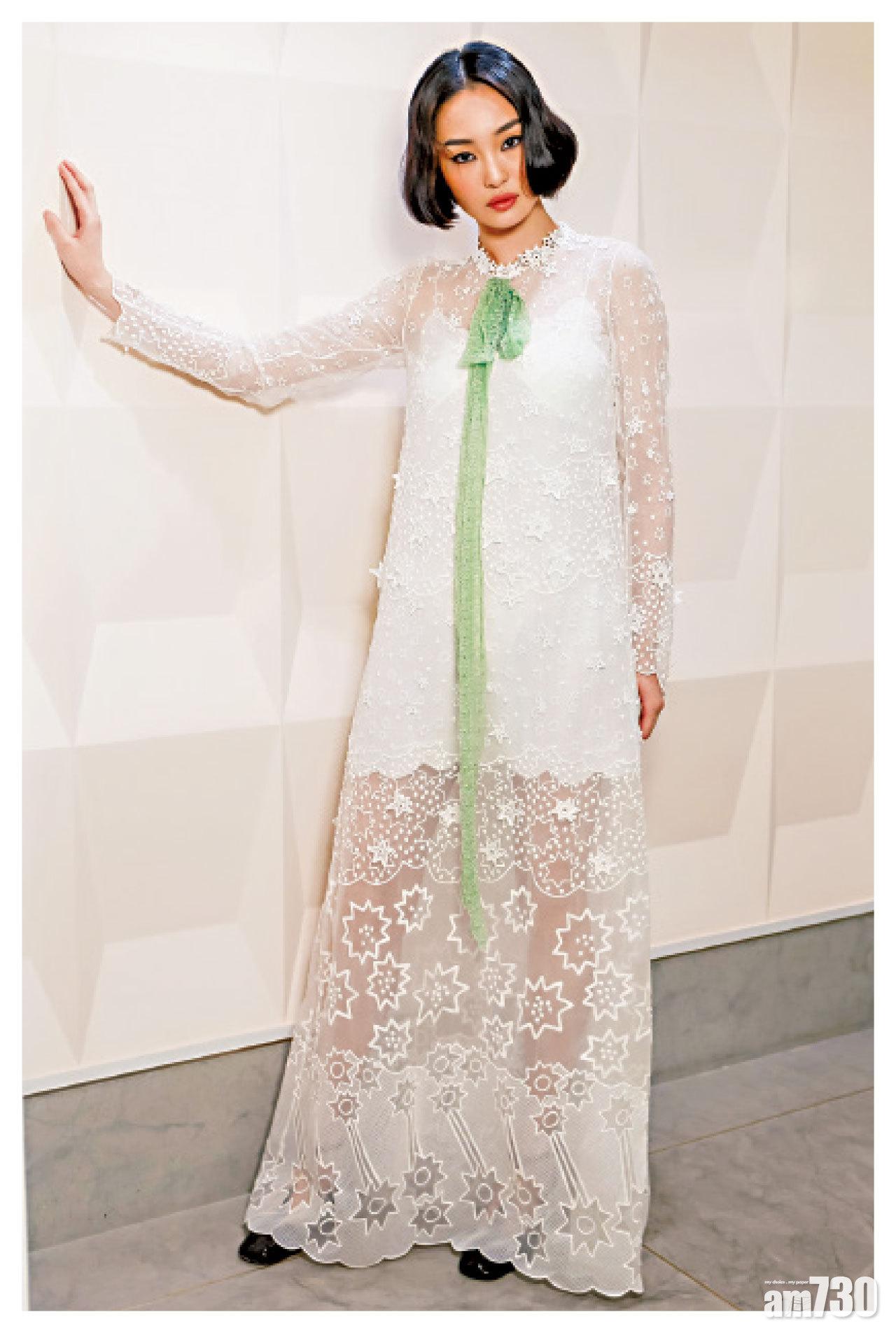 Star Embroidered Silk Organza And Guipure Long dress $48,880