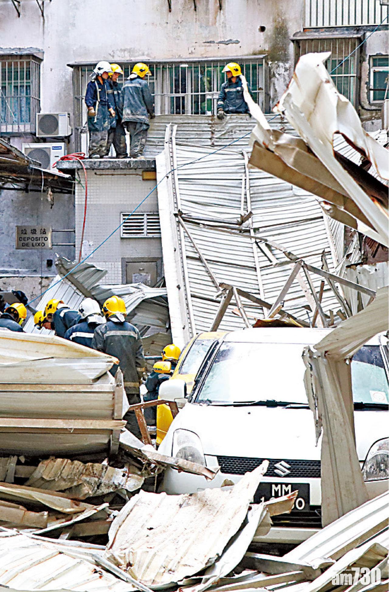 天鴿吹襲澳門,災情嚴重。(資料圖片)