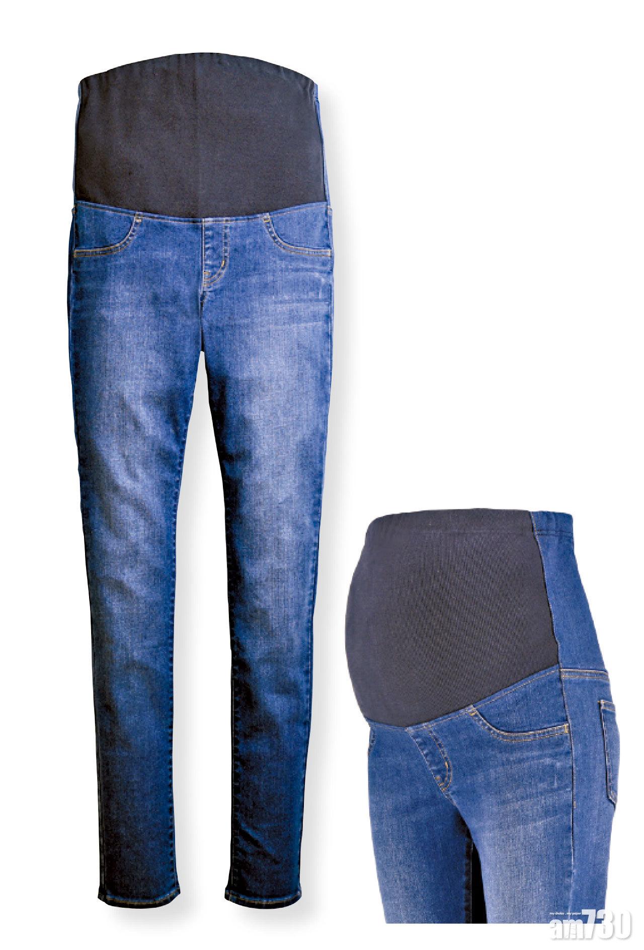 孕媽媽亦可穿牛仔褲,這款採用棉質羅紋物料,能輕輕包裹著腹部;後幅物料同樣採用超彈力物料,即使從後看起來也顯出時尚感。($199,Uniqlo)