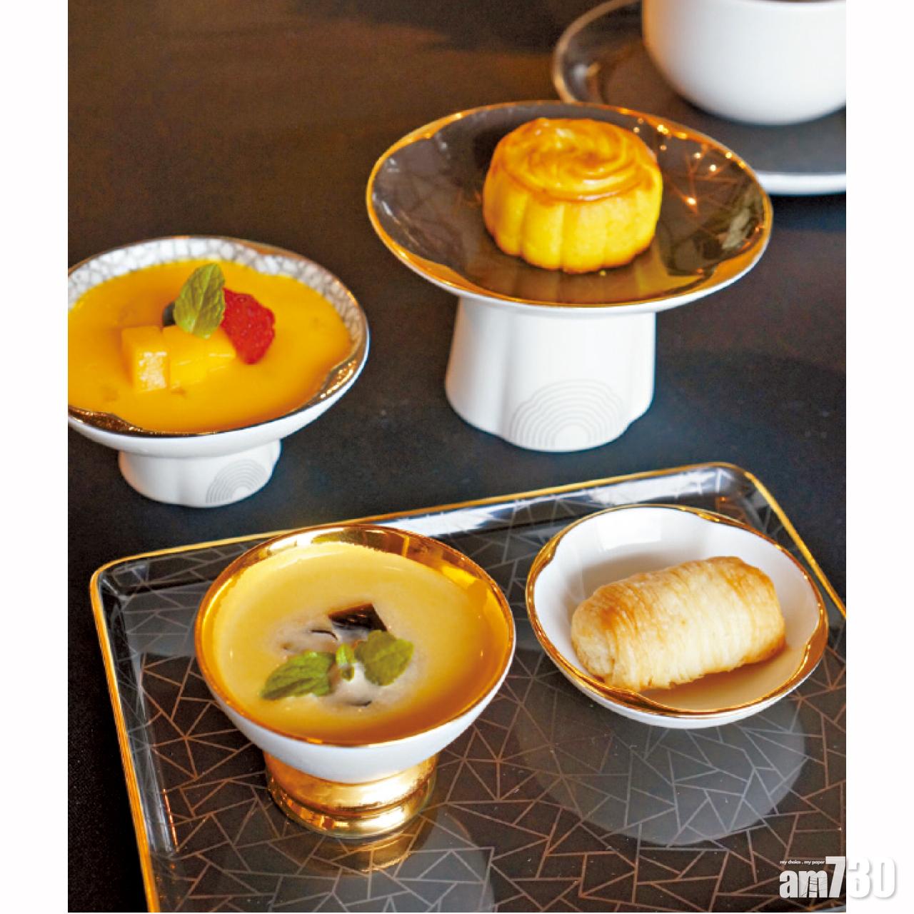 適逢拼盤也有半島中菜廳最著名的奶皇月餅,但我最愛是擺盤的高低起伏,立體感十足。