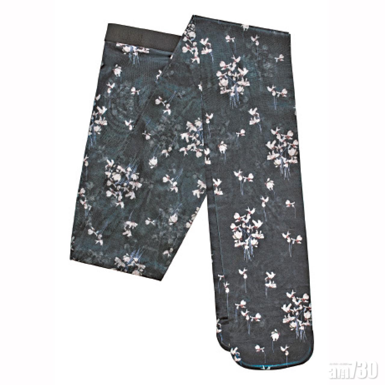 Black Floral Stocking $199