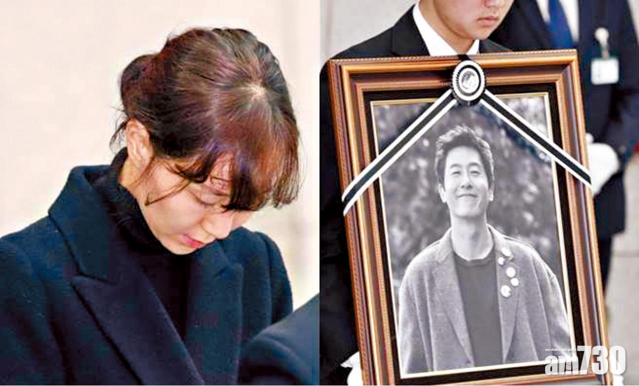 金柱赫昨日出殯,女友李俞英憔悴送別摯愛。