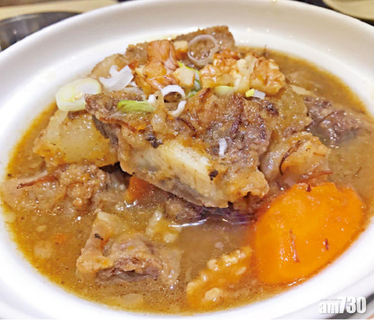 炆韓牛牛肋骨香濃不油膩。