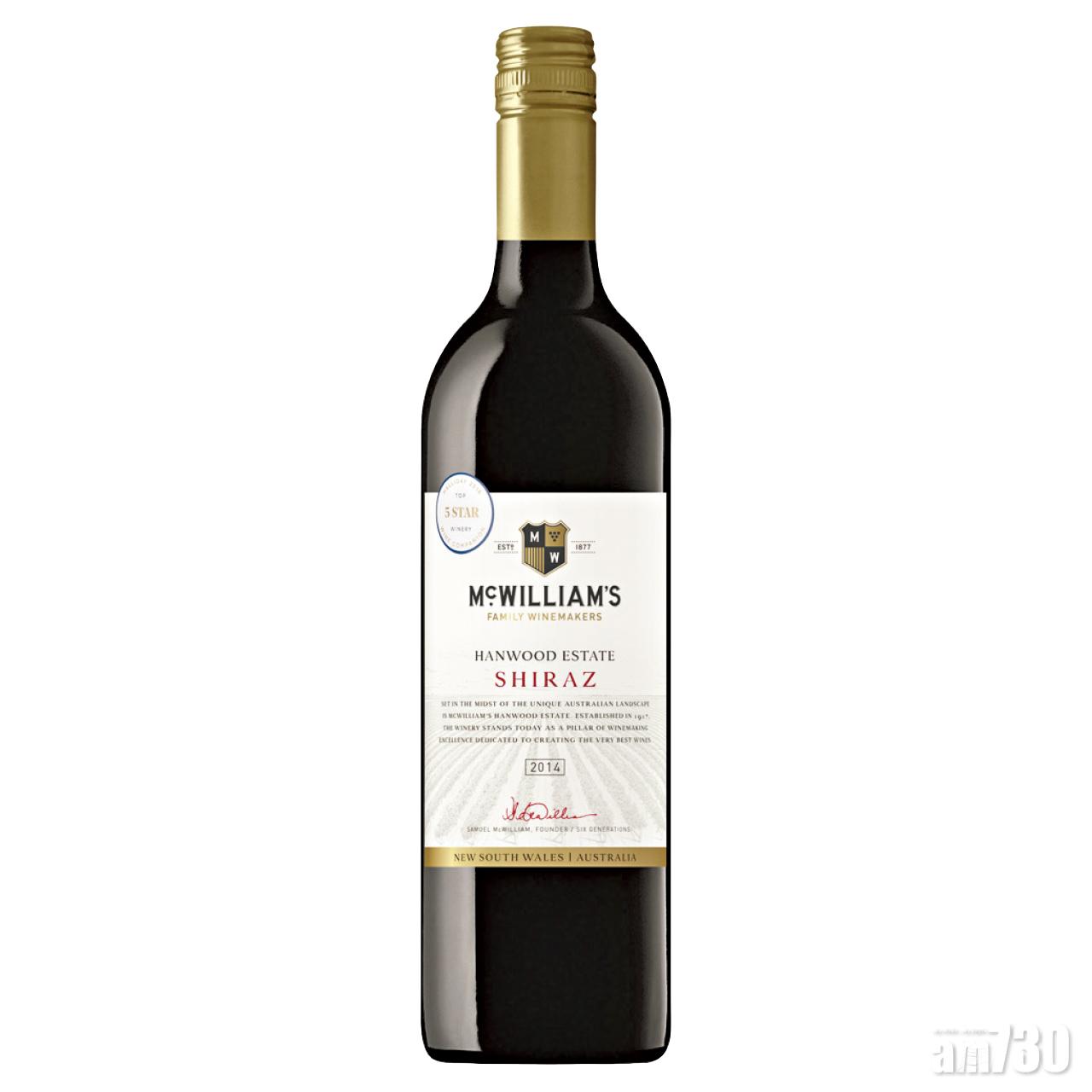 McWilliam’s Hanwood Shiraz (2014) $99
細緻的單寧和烤橡木香,適合濃味菜式。價錢大眾化,用作宴客不失禮。
百佳、fusion及taste等
各大超市有售