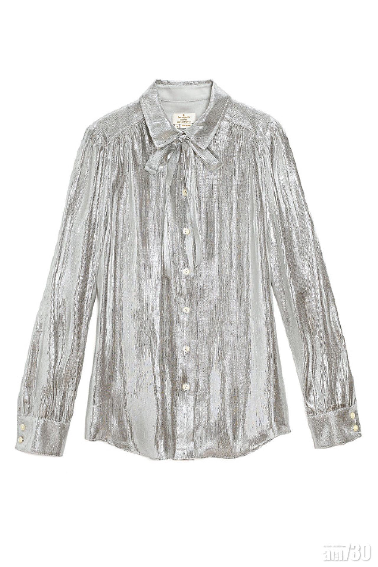 Star Bright Silver Metallic Shirt $2,700