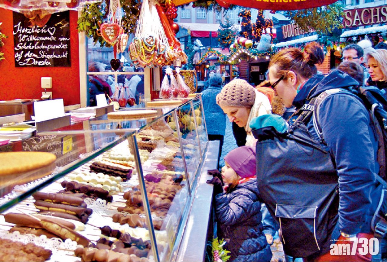 聖誕市集上的甜點攤檔。