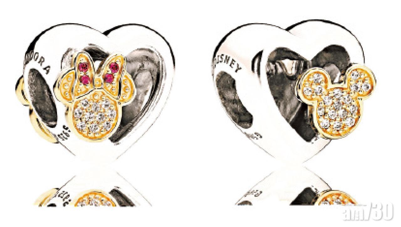 Pandora經典Moments 14K金及925銀手鏈及固定夾$1,999